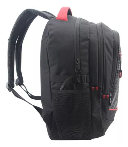 Mochila Espalda Urbana Unicross 18'' 62.3778 Color Negro 62.3778.1 Diseño De La Tela Liso