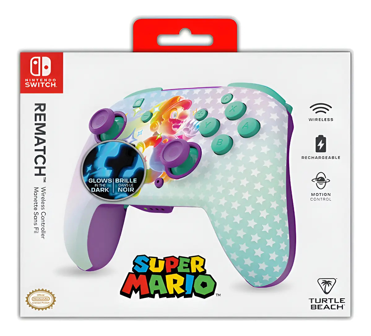 Control Turtle Beach Rematch ::.. Mario Invencible Celeste