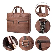 Comprar Portafolios Ejecutivos Vintage Profesional Grande De Piel Pu