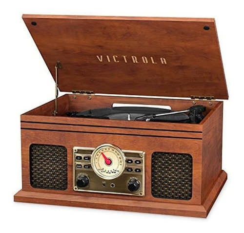Victrola Vta-250b-mah -reproductor De Audio Bluetooth 4 En 1