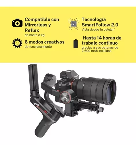 Zhiyun Weebill S  Estabilizador para cámara réflex y mirrorless