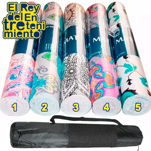 Colchoneta Yogamat Estampada Pilates, Yoga, Fitness - El Rey