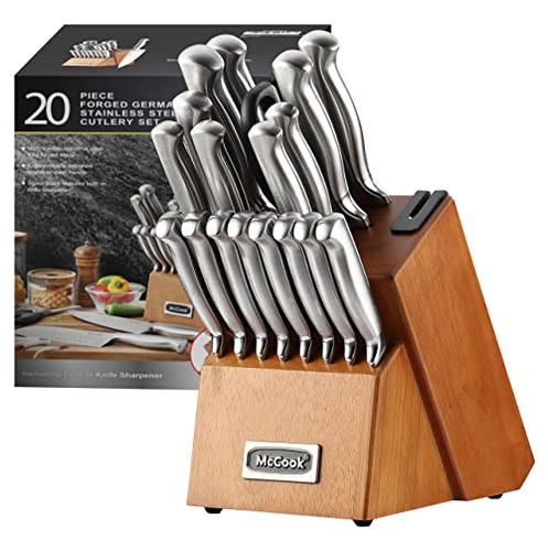 Juego De Cuchillos De Cocina 20 Piezas Acero Inox