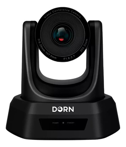 Câmera web Dorn PTZ 20XH Full HD cor preto