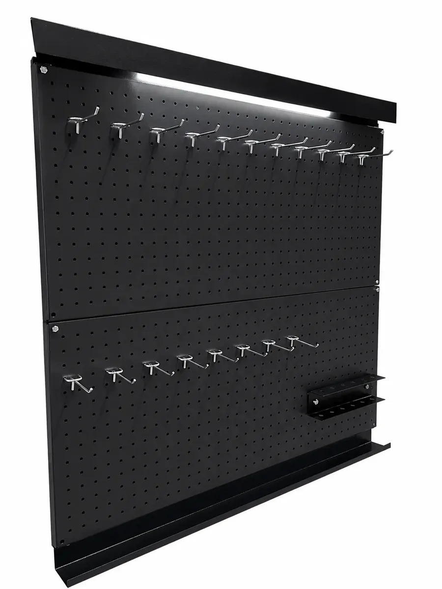 Tablero De Herramientas 90x90cm Rucamet Ideal Para Taller Negro