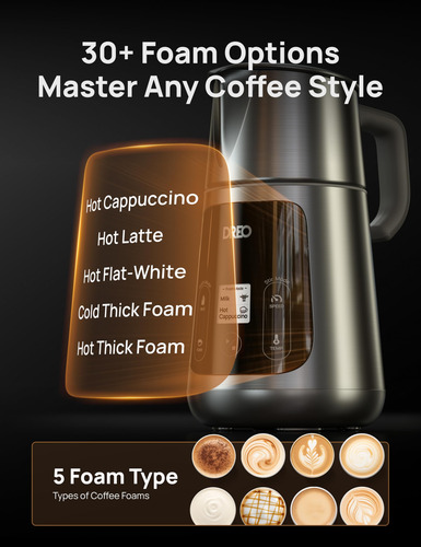 Milk Frother Dreo Baristamaker All-in-1 800ml Para Café