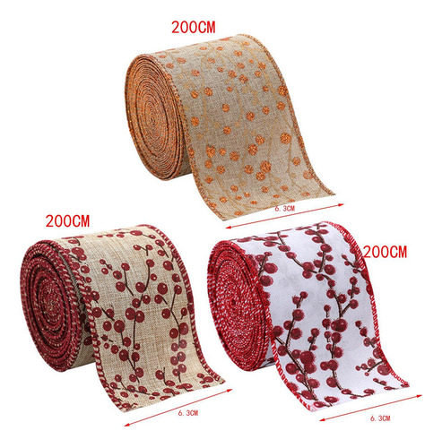 / 3 Cintas Navideñas, Manualidades Diy For Hacer Flores,