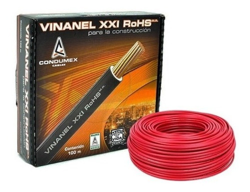 Caja De Cable 1x8 Rojo Condumex (100 Mts)