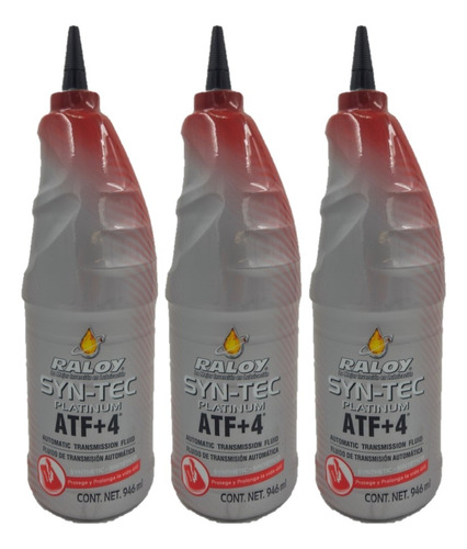 Aceite Raloy Syntec Platinum Atf+4 Transmision Automatica 3l