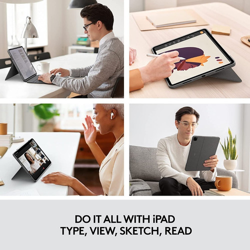 Case Con Teclado Logitech iPad Pro 12.9 2022 M2 A2437 A2766