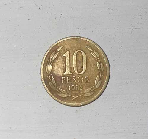 Moneda 10 Pesos Año 1982