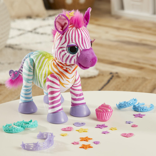 Juguete Electrónico Furreal My Rainbow Zebra Con 80+