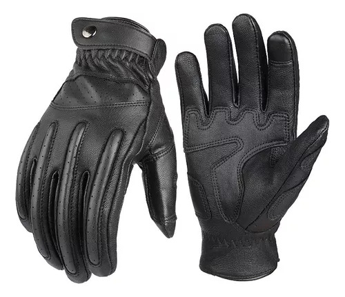 Guantes De Moto De Piel De Oveja, Pantalla Táctil, Estilo