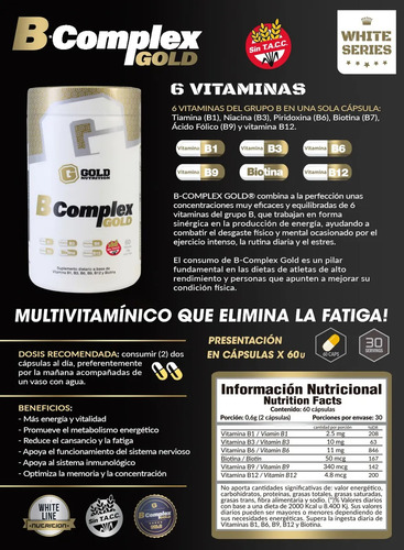 Omega 3 (dha & Epa)+ B Complex Gold Nutrition Neutro