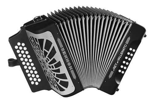  Acordeón Hohner Rey Vallenato Adg Negro