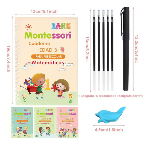Español Cuadernos Mágicos Caligrafía Para Niños Reutilizable