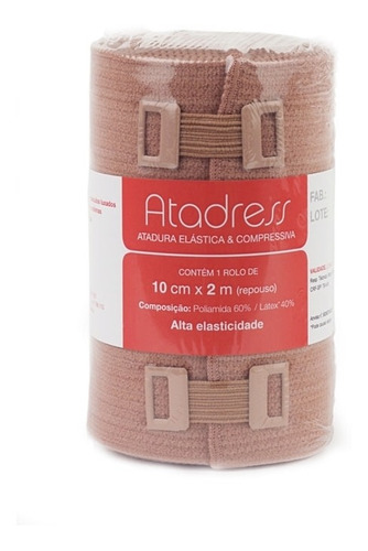 Atadura Elástica & Compressiva 10cmx 2m Atadress