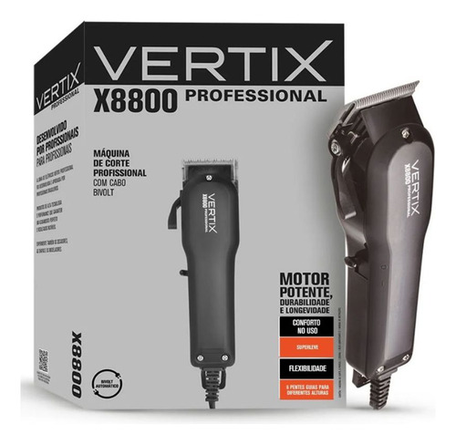 Máquina De Corte Professional Com Cabo X8800 - Vertix