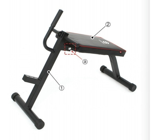 Banco Corto Ajustable Y Plegable Miking Abdominales