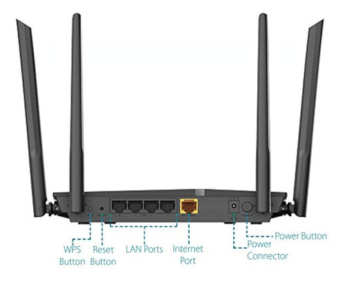 D-link Router Wifi Ac1200 Gigabit Ethernet De Alta