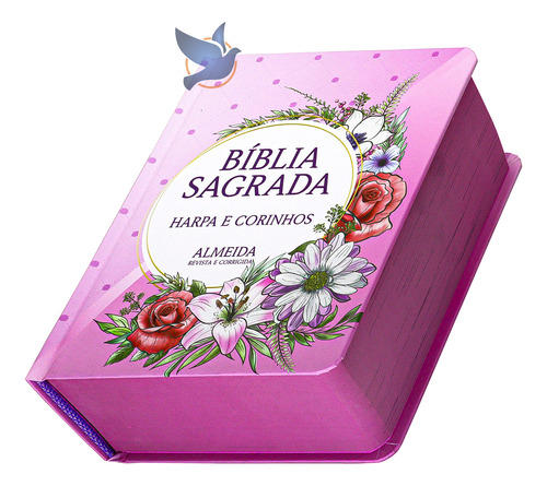 Bíblia Sagrada Pequena Arc Com Harpa Capa Dura Poá