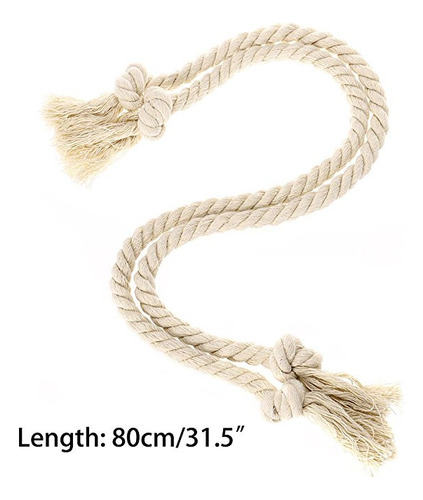 Alzapaños De Cuerda Natural Para Cortinas N 2, Decorativos P