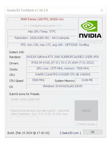Tarjeta Gráfica Nvidia Mougol Rtx2060 Super 8g Gddr6 Pc Gddr