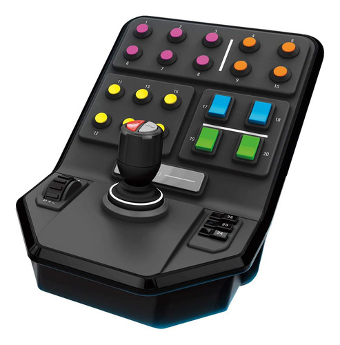 Painel De Comando Lateral Logitech Para Simulacao 945-000031 Cor Preto