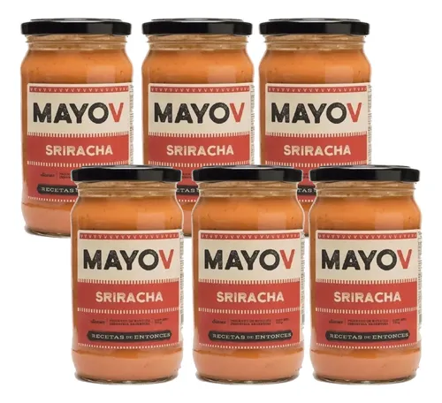 Pack 6 Mayonesa Mayo V Sriracha Recetas De Entonces 270g