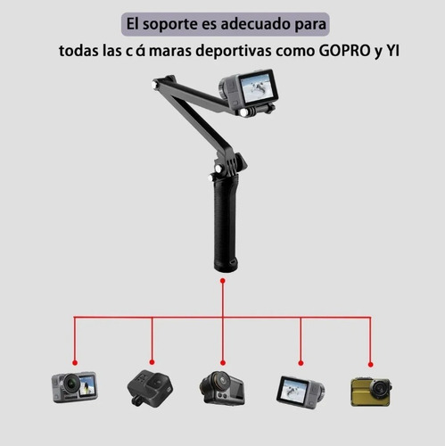 Baston Selfie Stick Monopod Tripie Gopro Pole 3-way