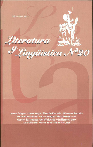 Literatura Y Linguistica N° 20 - Varios Autores.