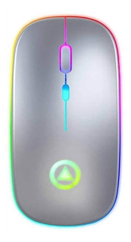 Imagen 3 de 3 de Mouse de juego inalámbrico recargable Yindiao A2 gris metálico