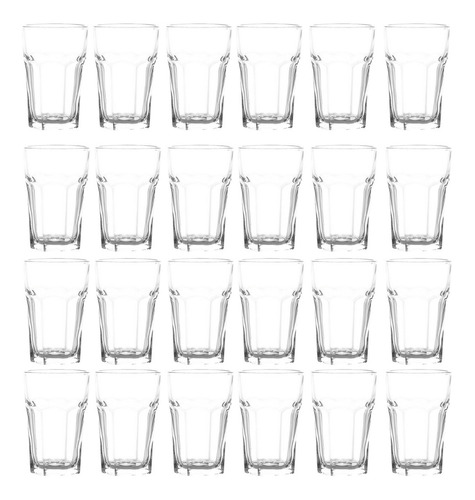 Vaso Vidrio Lisboa Cristar 292ml Facetado Simil 2711 X24 Uni