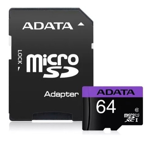 Memoria Micro Sd 64gb Adata Uhs-i Ultra Rápida Clase 10