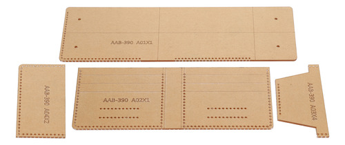 Plantilla De Artesanía En Cuero, 4 Unidades, Cartera Acrílic