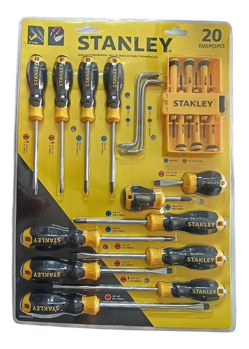 Juego De 20 Destornilladores Stanley Stmt60220-la 