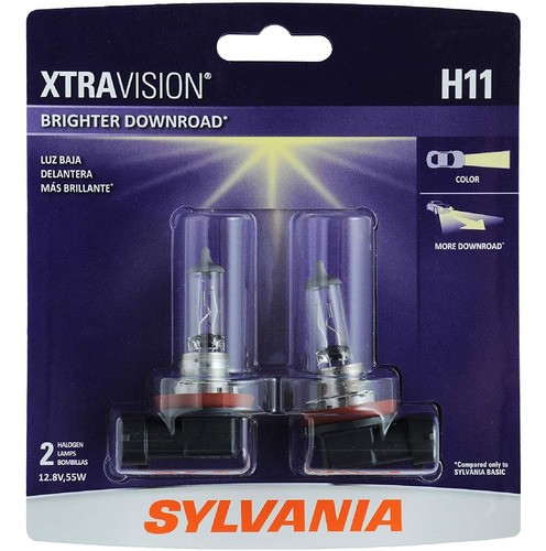 Sylvania - H11 Xtravision - Cabezal Halógeno De Alto Rendimi