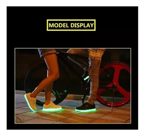 . Nuevo Zapato De Luz Led Deportivo Luminoso De Carga Usb