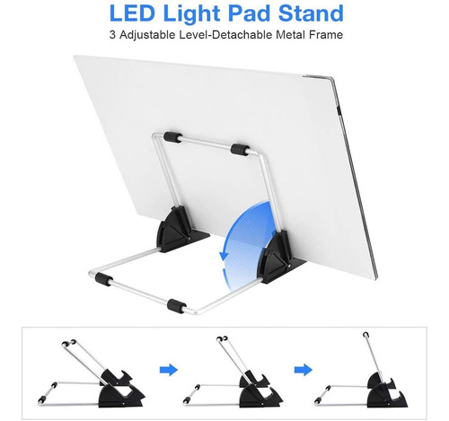 Imagem 3 de 7 de Traçando Mesa De Luz A4 Desenho Quadro De Cópia Ajustável