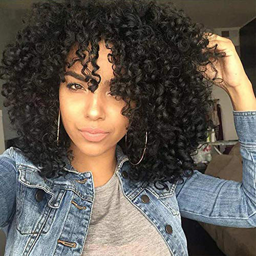 Peruca Encaracolada, Ombro, Cabelo Longo Para Férias, Sintét