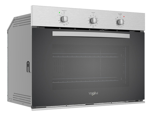 Horno Empotrable Whirlpool Gas 32 Woa301s Gris Acero