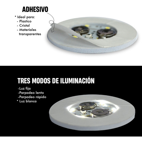 Portavasos Con Luz Led Blanco 50 Piezas