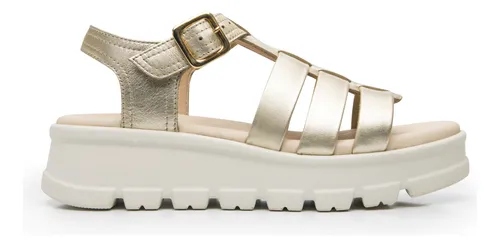 comprar Sandalia Flexi Para Mujer Estilo 128503 Dorado