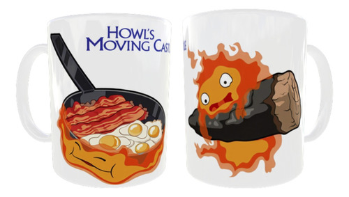 Mug Taza 11 Onz, Increíble Castillo Vagabundo - Calcifer