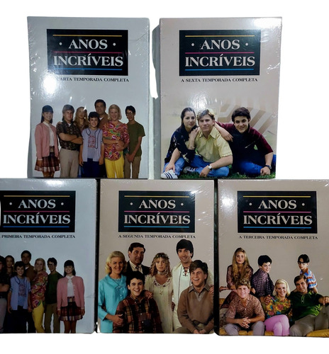 Anos Incríveis 1a, 2a, 3a, 4a E 6a Temporadas 5 Boxes Lacrad