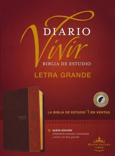 Biblia De Estudio Del Diario Vivir Rvr60, Letra Grande