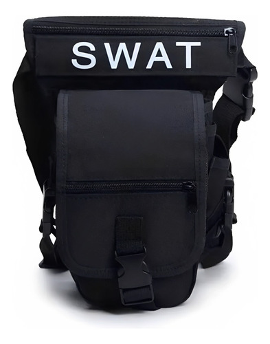 Bolso Piernero Swatt , Militar , Negro,airsoft