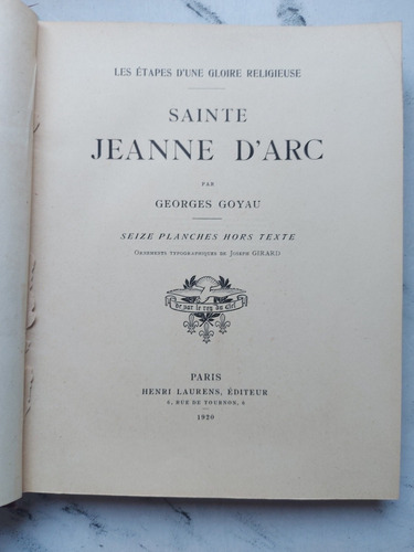 Sainte Jeanne D'arc. Georges Goyau. 52936