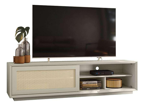 Rack Corumbá Com Tela Off White 160 Cm