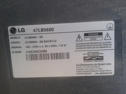 Par De Auto Falantes LG 47lb5600